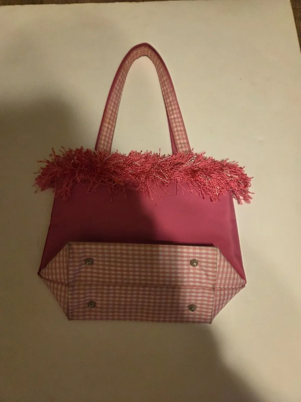 Christian Themed Purse/Tote Bag Featuring Embrodiered Text from Hebrews 13:8